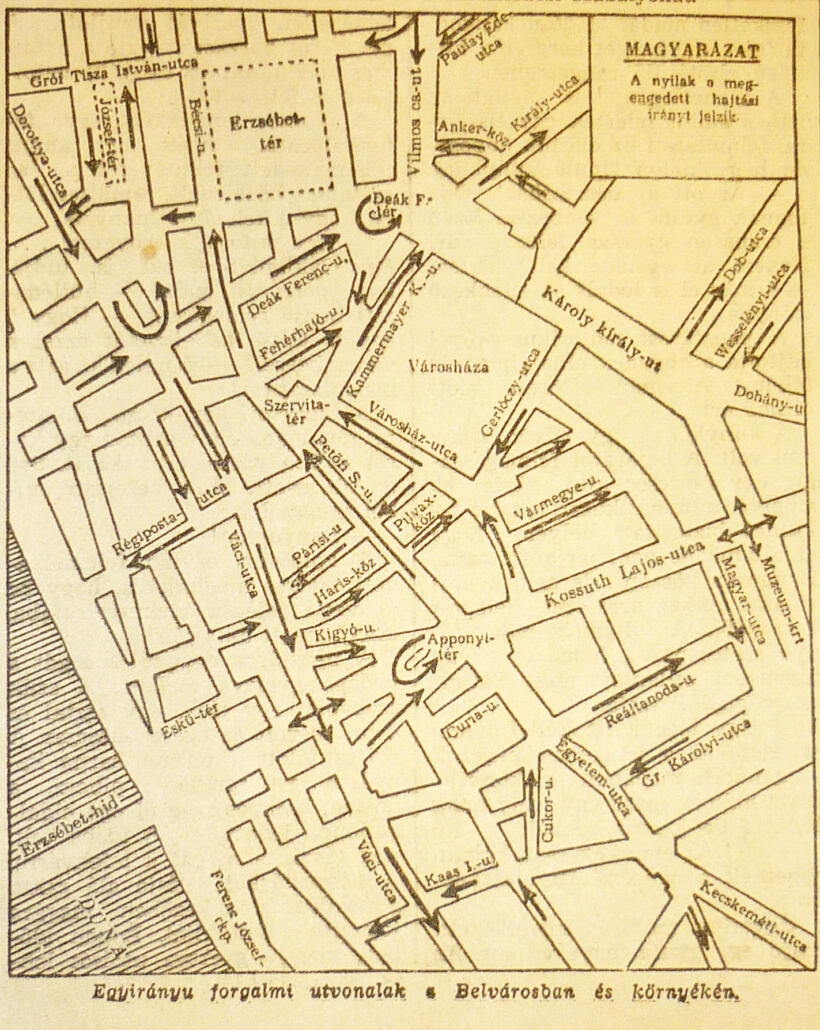 A belváros térképe, 1941. november 5.