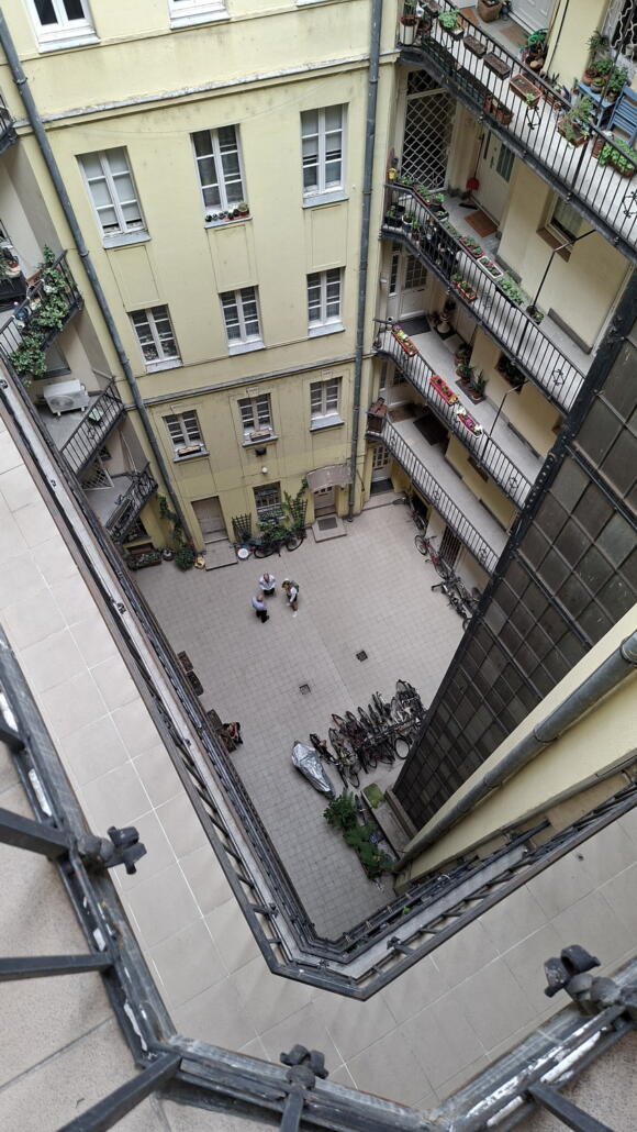 Az egyik belső udvar