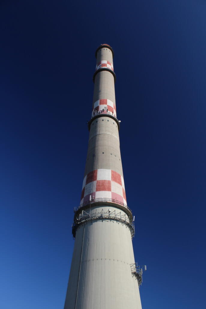 A kémény alulnézetből (Kép: budapest77.hu)